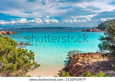 Similar – Image, Stock Photo Stone beach, sea, pink sky