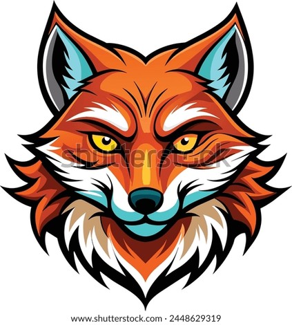 Cute Red Fox Face Mascot | Red Fox Face Logo