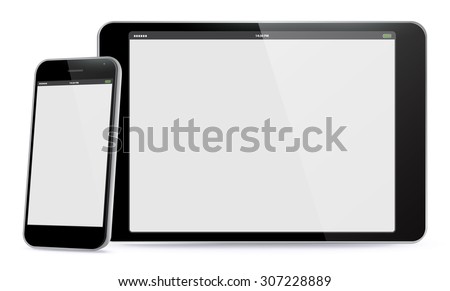 Smart Phone and Tablet PC Vector Illustration.
