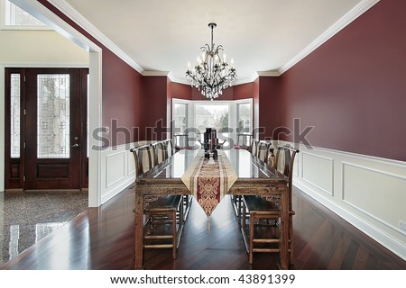 Dining room with foyer view