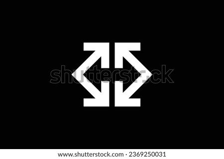Expand arrow trendy vector logo design