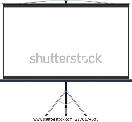 Projector screen frame business presentation