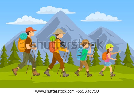 Girl Hiking Clipart | Free download on ClipArtMag