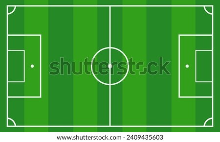 Football field graphic design, perfect for education or examples, world cup, Euro 2024 football.