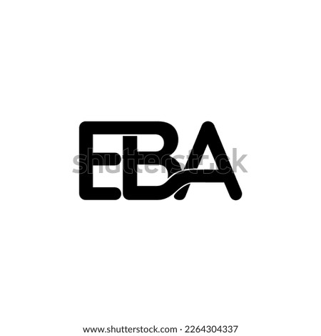 EBA initial letter monogram logo
