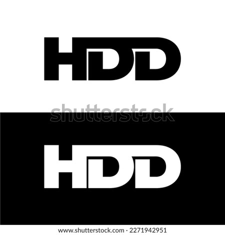 HDD initial letter monogram logo