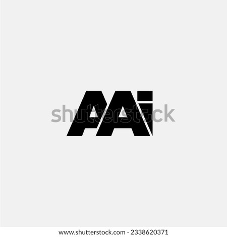 AAI initial letter monogram logo