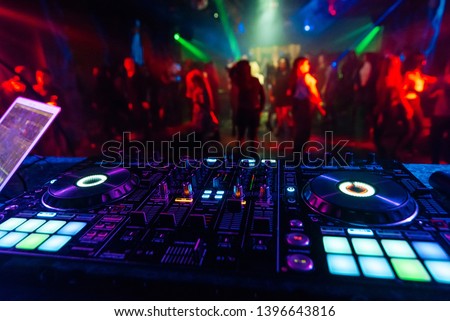 Similar – Image, Stock Photo dj mixer controller.