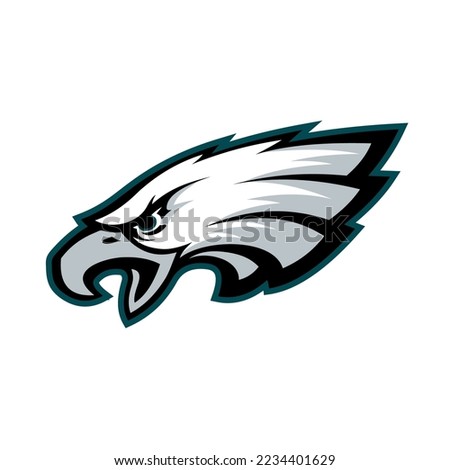 This is a very cool eagle head vector made in a very large size on a white background.