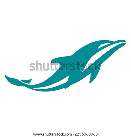 This is a vector in the form of a dolphin with a very large size and will not break with a white background.