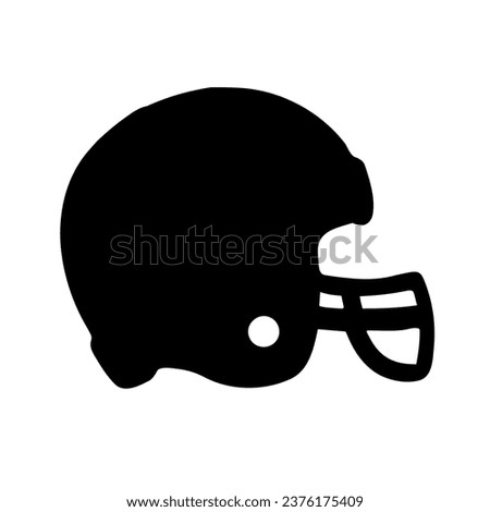 Football helmet black colour design