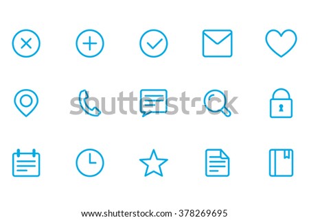 Icons of different, icons office, close icons, add icons, fulfilled icons, letter icons,