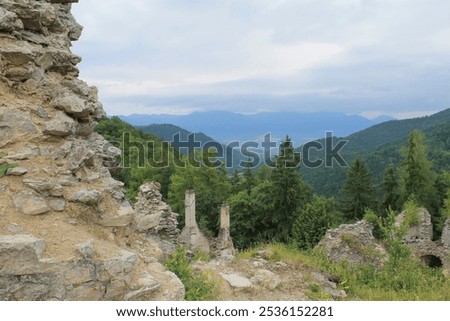 Similar – Image, Stock Photo Rural landscape of Turiec region in northern Slovakia.