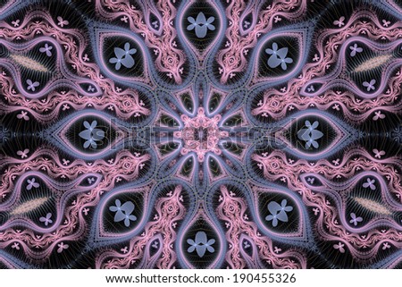 Pink and Violet Mandala Background