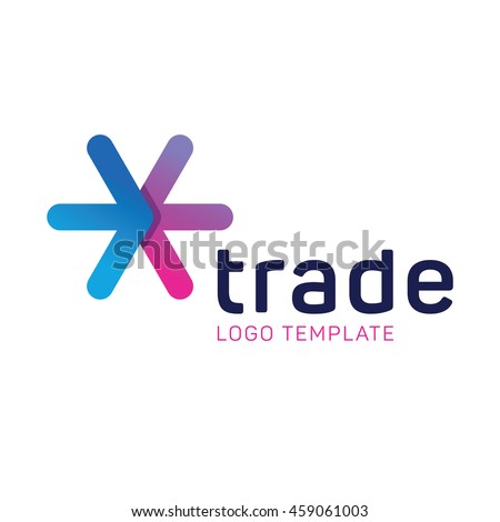 Business trade logo template