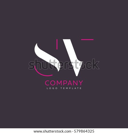 S V logo Stok fotoğraf © 