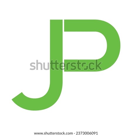 JP latter logo for vector format. your company name. useable for your social media post design and much more