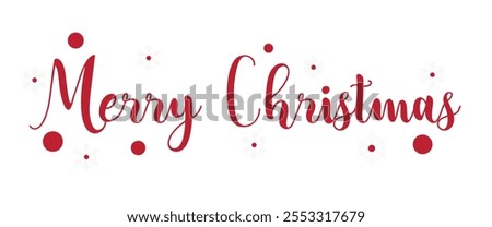 Merry Christmas hand lettering calligraphy isolated on white background. Vector holiday illustration element. Merry Christmas script calligraphy. eps vector file art design. 