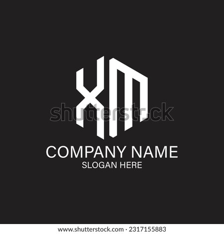 X+M LOGO DESIGN ANY YOUR COMPANY NAME HERE . THIS FILL EPS YOU CAN CHANG NAME VECTOR FILE