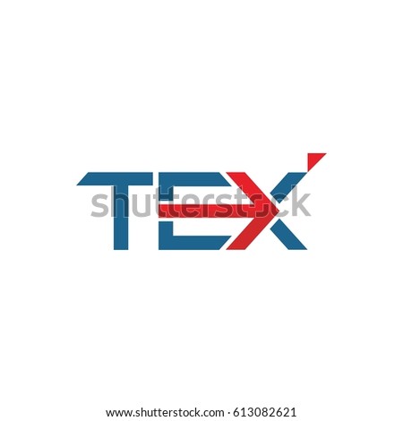 tex Letter logo vector