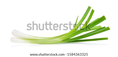 Green onion isolated on white background Foto stock © 