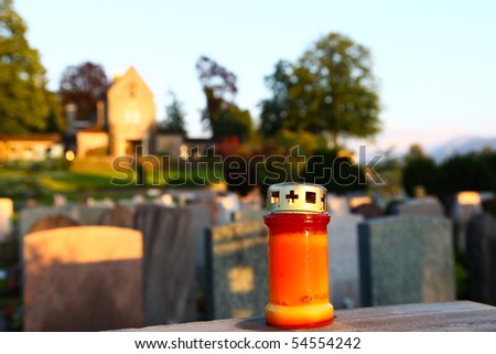 A Candle on a Cemetery, for the last wish!