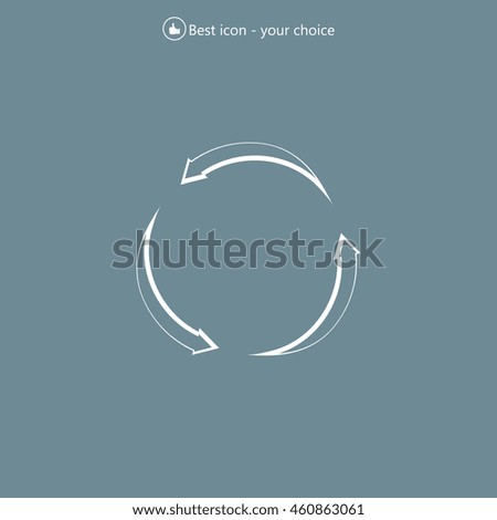 circular arrows vector icon