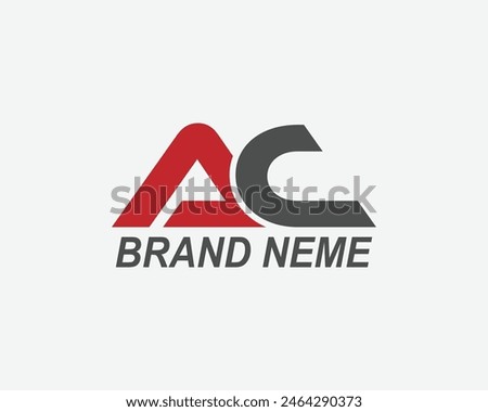 AC letter personal logo design template