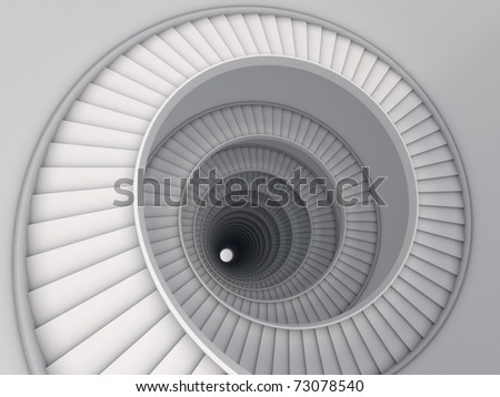 Foto Bild Wendeltreppe mit Schwindelgefühl