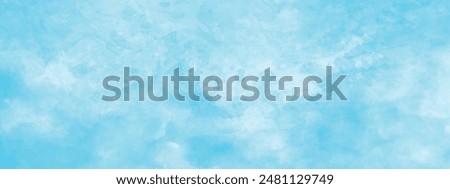 Abstract watercolor background. Grunge light sky blue shades and cloud watercolor background. Abstract hand paint blue brush stroke and stain backdrop watercolor splash background vector illustration.