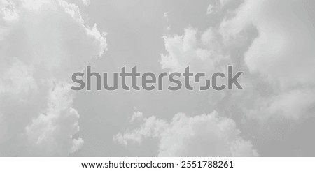 White cloud in the sky. View on a soft white fluffy cloud as background. Cloudy sky, white clouds, black background pattern. The gray cloud trendy photo. White sky image