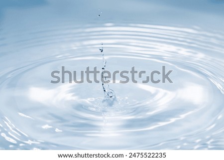 Similar – Image, Stock Photo Drops of water and water jet from watering can fall on grass