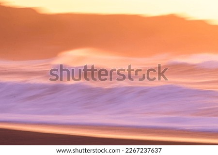 Similar – Image, Stock Photo Sunset over calm North Sea