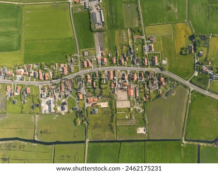 Similar – Image, Stock Photo View of the village and ski resort Lermoos in winter with snow only on the ski slopes