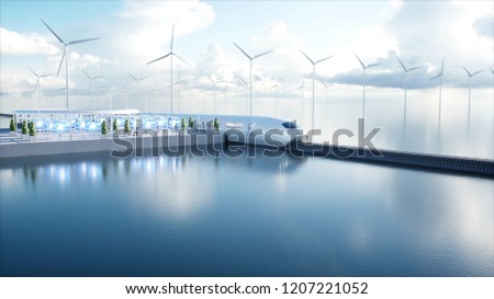 Similar – Image, Stock Photo wind Technology