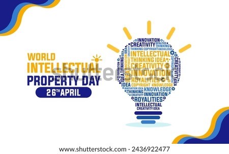 World Intellectual Property Day (IP) Poster or Banner Template.
