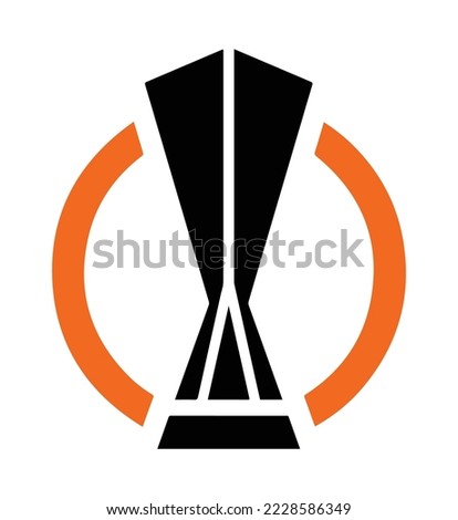 cup trophy league logo symbol famous white background best award win victory top match final prize event first number one modern game celebration success award goal ceremony design glass icon vector