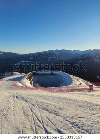 Image, Stock Photo Artificial snow lake