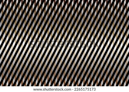 Seamless vertical lines pattern. Black lines on gold  background. Simple repeat ornament. Vector illustration.