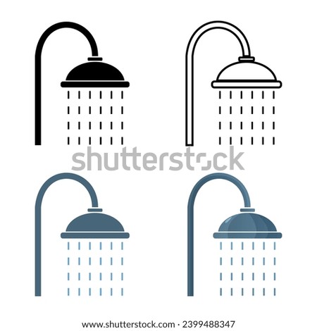 shower place icon and symbol