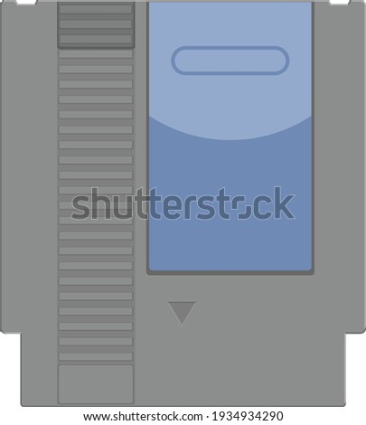 Vector illustration of tv game cartridge.