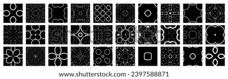 Chladni Figure Structures Vector Big Set - Visualization of Music - Resonating Cymatics Model Templates 
