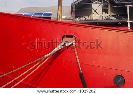 Red Ship Docked