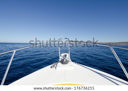 Boat tour in the sea of cortez
