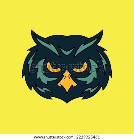 Moscot owl face vactor illustration