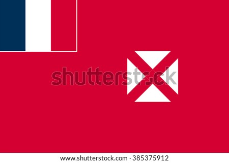 Standard Proportions and Color for Wallis and Futuna Unofficial Flag