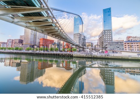 Similar – Image, Stock Photo building architecture in Bilbao city Spain, travel destination