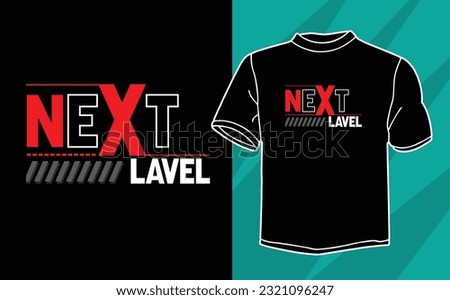 next lavel typography t shirt design