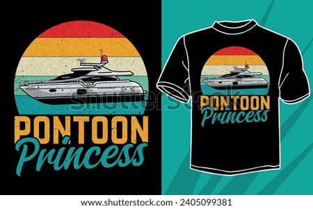 pontoon captain t shirt design