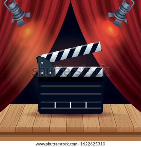 cinema entertainment with pop corn and tickets vector illustration design